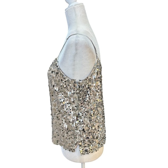 Veronica Beard Silver Sequin Camisole size 6 - Picture 5 of 8